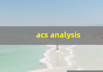 acs analysis